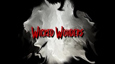 Wicked Wonders Mutlu Cadılar Bayramı Deyimi Grunge Dumanlı Arkaplanda Animasyon Metin Tipografisi