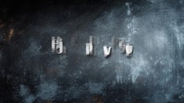Pozitif İfade Başlığının Animasyon Tipografisi Acımasız Ol