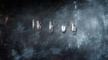 Olumlu Başlığın Animasyon Tipografisi Kendin Ol.