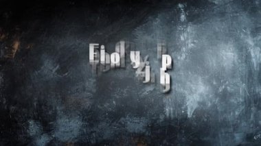 Metin Motivasyon Alıntılarının Animasyon Tipografisi Kendine İnan.