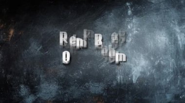 Pozitif Sözcük Başlığının Animasyon Tipografisi Kendi Şansınızı Yaratın.