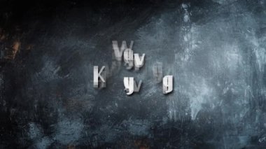 Pozitif Başlık İlerlemesinin Animasyon Tipografisi.