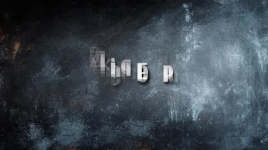 Pozitif Söz Başlığının Animasyon Tipografisi Sakin Ol