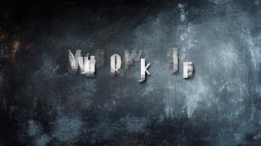 Metin Motivasyonal Kalma Motivasyonunun Animasyon Tipografisi