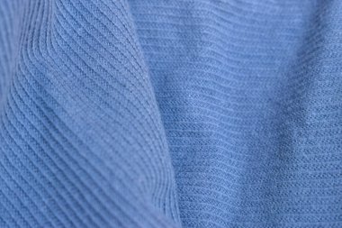 Katlanmış Mavi Denim Gömlek Kumaş Doku Kapat Arkaplanı 