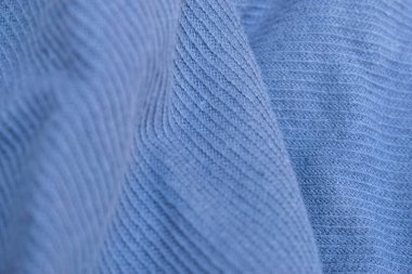 Katlanmış Mavi Denim Gömlek Kumaş Doku Kapat Arkaplanı 