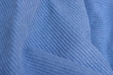 Katlanmış Mavi Denim Gömlek Kumaş Doku Kapat Arkaplanı 