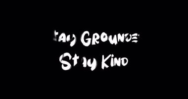  Yerde Kalın, Nazik Kalın Metin Tipografi Grunge Geçiş Animasyon Efekti Siyah Arkaplan Efekti