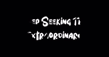 Siyah Arkaplan Üzerinde Olağanüstü Cesur Metin Tipografi Grunge Geçiş Animasyon Efektini Aramaya Devam Et