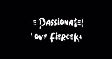  Tutkuyla Yaşa, Aşk Şiddetli Grunge Geçiş Efekti Canlandırılmış Cesur Metin Alıntısı