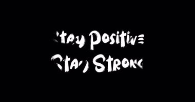 Pozitif Kalın, Güçlü Kalın Grunge Geçiş Efekti Animasyon Cesur Metin Alıntısı