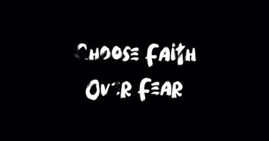 İnancı Korku Metni Tipografisi Üzerine Seç Grunge Geçiş Animasyon Efekti Siyah Arkaplan Efekti