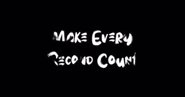 Grunge Geçiş Efekti Canlandırılmış Metin Tipografisi Her Sayıyı Sayısal Yap.