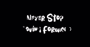 Grunge Geçiş Efekti Canlandırılmış Kalın Metin Tipografi Alıntılaması Devam Ediyor.