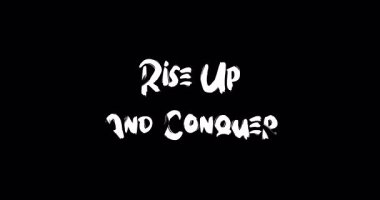 Grunge Geçiş Efekti Canlandırılmış Metin Tipografisi Tırnak Yükselt ve Fethet.