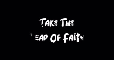 Grunge Geçiş Efekti Animasyon Cesur Metin Tipografi Alıntısı İnancın Sıçrayışını Al