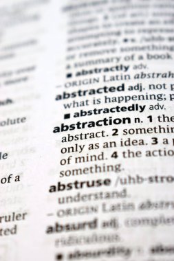 İngilizce Sözlük Sayfasını Kelimeyle Kapat - Soyut Resim 