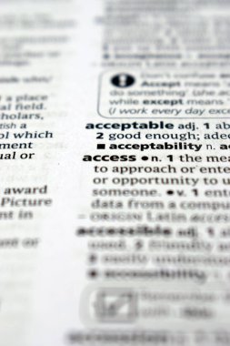 İngilizce Sözlük Sayfasını Tanımlama Kelimesi ile Kapat - Erişim Resmi 