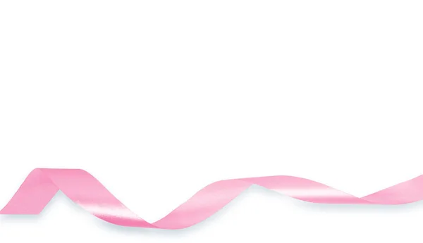 透明で白い背景 Pngイメージで隔離される軽いピンクのリボン — ストック写真