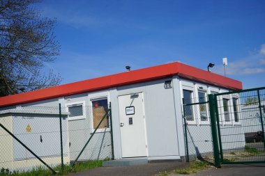 Biesdorf, Berlin, Almanya 'da mülteciler için modüler konaklama