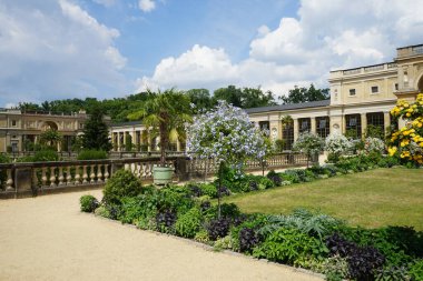 Çiçek yatakları ve tropikal ağaçlar Orangerieschloss yakınlarında yer almaktadır. Portakal Sarayı (Almanca: Orangerieschloss), Almanya 'nın Potsdam eyaletinde yer alan bir saray..