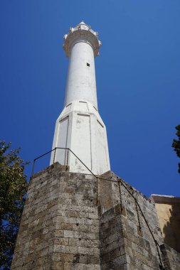 Minaret of the Ibrahim Pasha Mosque in the medieval town of Rhodes. Ibrahim Pasha Mosque,  1540-1541, is an Ottoman-era mosque on the Aegean island of Rhodes, Greece.
