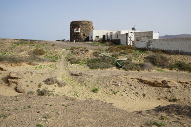 Costa Calma, Fuerteventura, İspanya - 22 Ekim 2022: Rancho de Matas Blancas, 14 Kasım 1965 'te Matas Körfezi' nde 