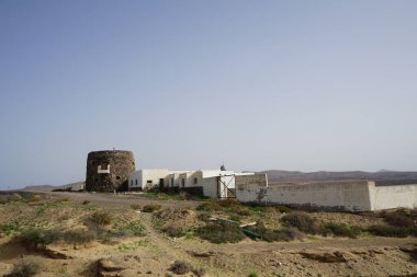 Costa Calma, Fuerteventura, İspanya - 22 Ekim 2022: Rancho de Matas Blancas, 14 Kasım 1965 'te Matas Körfezi' nde 