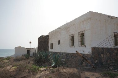 Costa Calma, Fuerteventura, İspanya - 22 Ekim 2022: Rancho de Matas Blancas, 14 Kasım 1965 'te Matas Körfezi' nde 