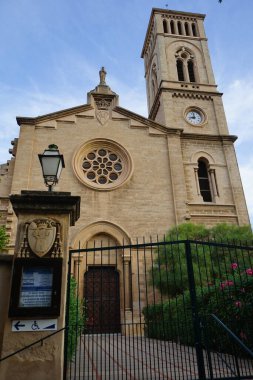 Palma, Mallorca, İspanya - 11 Eylül 2023: Bakire Meryem 'in Kusursuz Doğumu Kilisesi, ayrıca San Magin, Parroquia de la Concepcio i Sant Magi, Iglesia de Sant Magi, 19. yüzyılda inşa edilmiştir. Carrer d 'Espartero, 9 yaşında.. 