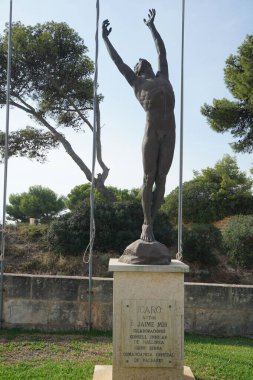 Palma, Mallorca, İspanya - 13 Eylül 2023: Sant Carles Kalesi veya Castell de Sant Carles, Palma de Mallorca, Balearic Adaları 'nda bulunan Jaime Mir 