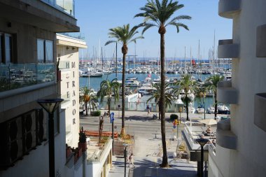 Palma, Mallorca, İspanya - 10 Eylül 2023: Balearic Adaları 'ndaki Palma de Mallorca otelleri arasında yer alan 