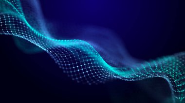 Geleceğin dalgası. Soyut teknoloji geçmişi. Büyük verilerin 3 boyutlu görüntülenmesi. Analitik sunum.