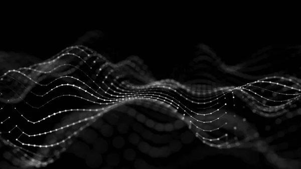 Сеть Интернет Технологий Абстрактный Черно Белый Фон Большой Объем Данных — стоковое фото