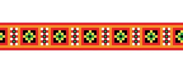 Украинская Вышивка Текстиля Ткани Ткани Векторный Бесшовный Рисунок Печать Украинская — стоковый вектор