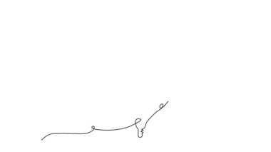 Hentbolcu topu fırlatıyor, animasyon çizimi. Bir sürekli çizim çizimi animasyonu, hentbolcunun zıplama sahnesindeki görüntüleri.