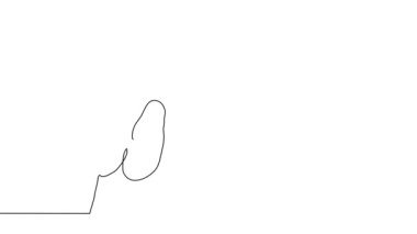 Parmaklarını çapraz yap. Yalancı, gerçeği saklamaya çalıştığında. animasyon çizimi. Sürekli bir çizim çizimi animasyonu, çapraz parmaklı kol görüntüleri..