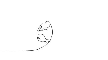 Hamursuz Bayramı yemeği tabağı, yemek tabağı. Mutlu Hamursuz Bayramı mektupları, tatil pesileri tek satır animasyon. Bir sürekli kendini çizme çizgisi animasyonu, görüntüler.