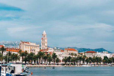 Waterfront of Split city, Dalmatia region, Croatia.