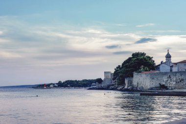 Krk kasabası Krk adası, Adriyatik denizi, Hırvatistan.