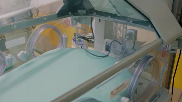 Dentro Unidade Terapia Intensiva Neonatal Séries Incubadoras Avançadas Atendem Necessidades — Vídeo de Stock