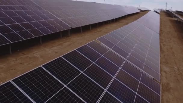 Sustentabilidade Painéis Solares Arreios Sóis Fontes Energia Alternativas Energia Visão — Vídeo de Stock