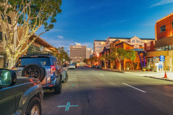 stock image November 22, 2022, San Diego, California. City block in Hillcrest during sunrise. 