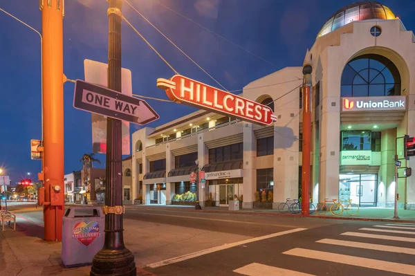 November 2022 San Diego California Famous Hillcrest Marquee — Stock Photo, Image