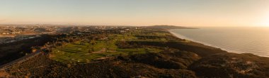 La Jolla, Kaliforniya 'daki Torrey Pines' ta golf sahası, hava manzarası