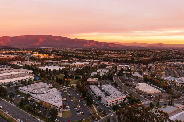 stock image Eastlake Chula Vista. Aerial view of commercial business buildings and shopping center. 