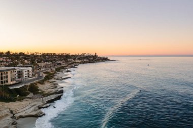 Gün doğumunda La Jolla - Güney Kaliforniya, Amerika Birleşik Devletleri