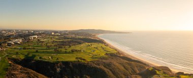 La Jolla, Kaliforniya 'daki Torrey Pines' ta golf sahası, hava manzarası