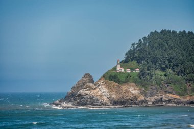 Oregon Sahili 'ndeki Heceta Baş Feneri, ABD.