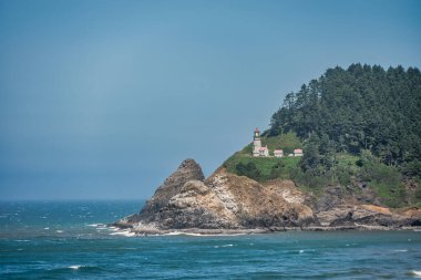 Heceta Head Lighthouse on Oregon Coast, USA. clipart